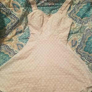 Cute coral eyelet dress